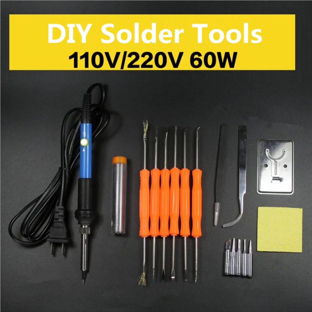FEITA 19 IN 1 Adjustable Temperature Soldering Iron Kit 60W AC220/110V Rework Welding Desolder Pump Solder Wire Tools Carry Case
FEITA 19 IN 1 Adjustable Temperature Soldering Iron Kit 60W AC220/110V Rework Welding Desolder Pump Solder Wire Tools Carry Case