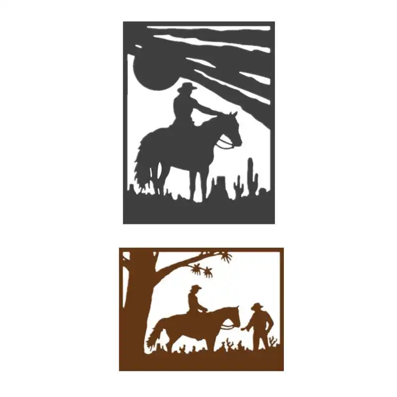 Horse Riding Silhouette Metal Cutting Dies for DIY Scrapbooking Album Paper Cards Making Crafts Supplies 2019 New Dies Templates
Horse Riding Silhouette Metal Cutting Dies for DIY Scrapbooking Album Paper Cards Making Crafts Supplies 2019 New Dies Templates