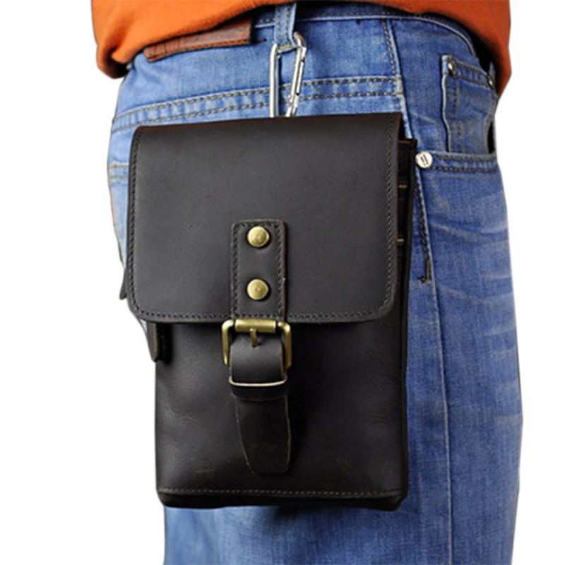 Leather Men's 7 Inch Small Pocket Crazy Horse Leather Shoulder Chain Buckle Messenger Bag Adjustable Shoulder Strap
Leather Men's 7 Inch Small Pocket Crazy Horse Leather Shoulder Chain Buckle Messenger Bag Adjustable Shoulder Strap