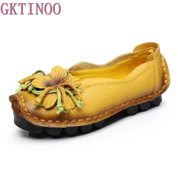 New Autumn Flowers Handmade Shoes Women's Floral Soft Flat Bottom Shoes Casual Moccasins Retro Women Genuine Leather Shoes
New Autumn Flowers Handmade Shoes Women's Floral Soft Flat Bottom Shoes Casual Moccasins Retro Women Genuine Leather Shoes