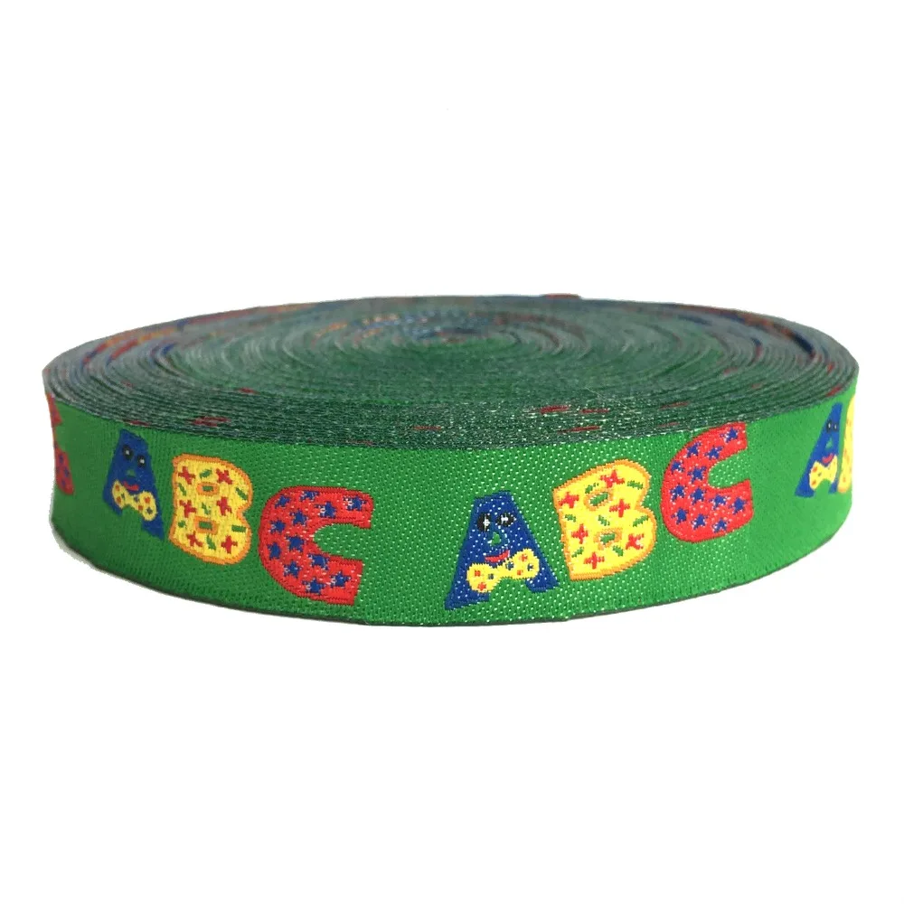 ZERZEEMOOY 5/8 Inch 16 mmx10yards Polyester Woven Jacquard Ribbon ABC Dog Collar Cartoon KTZD18120401
ZERZEEMOOY 5/8 Inch 16 mmx10yards Polyester Woven Jacquard Ribbon ABC Dog Collar Cartoon KTZD18120401