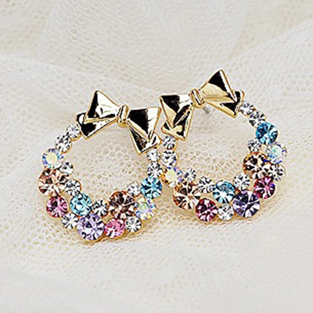 New Fashion Cute 1pair Women Lady Elegant Crystal Rhinestone Ear Stud Earrings Jewelry Gift
New Fashion Cute 1pair Women Lady Elegant Crystal Rhinestone Ear Stud Earrings Jewelry Gift