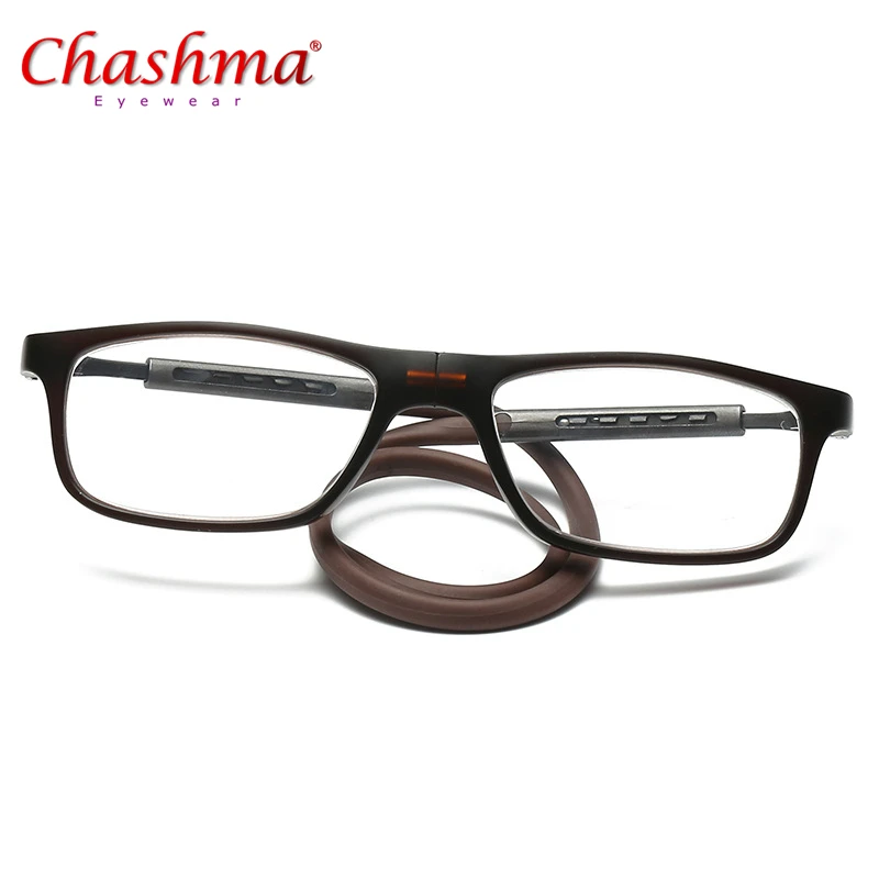 Chashma New TR90 Magnet Reading Glasses Men and Women Adjustable Hanging Neck Magnetic Front Rim Reading Eyeglasses Silica Gel
Chashma New TR90 Magnet Reading Glasses Men and Women Adjustable Hanging Neck Magnetic Front Rim Reading Eyeglasses Silica Gel