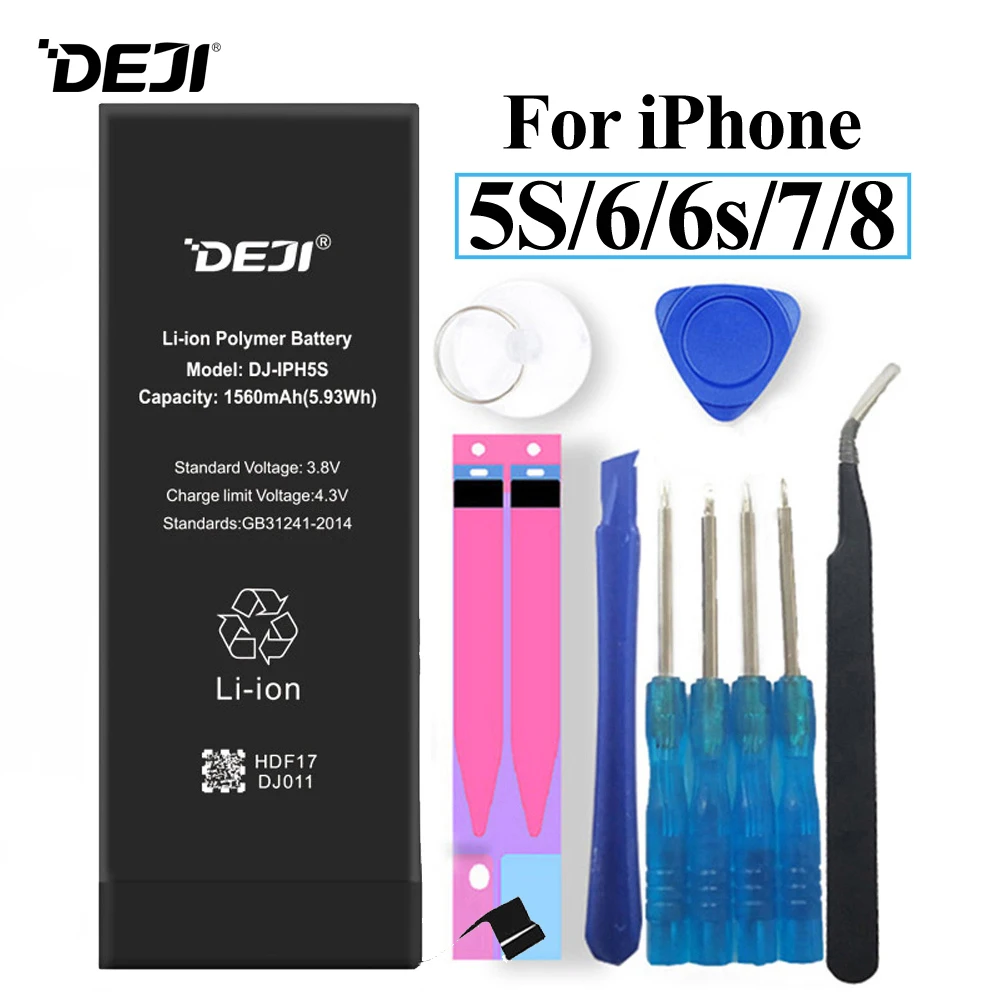 Battery For Apple iPhone 5s 6 6s 7 8 7G 8G iPhone6s Replacement Li-polymer Batteries +Tools For Apple iPhone 5s 6 6s 7 8 Battery
Battery For Apple iPhone 5s 6 6s 7 8 7G 8G iPhone6s Replacement Li-polymer Batteries +Tools For Apple iPhone 5s 6 6s 7 8 Battery