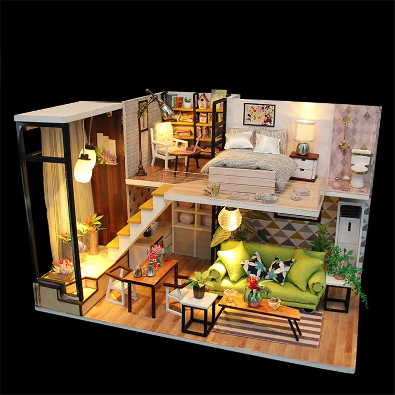M030 Enjoy The Romantic DIY House With Furniture Music Light Cover Miniature Decoration Toys
M030 Enjoy The Romantic DIY House With Furniture Music Light Cover Miniature Decoration Toys
