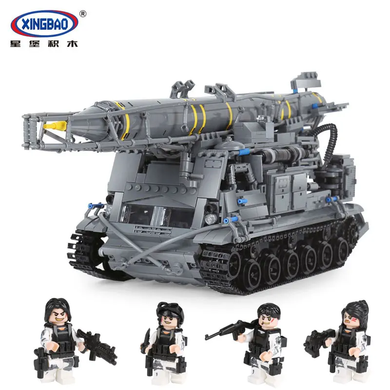 Xingbao 06005 Military Series The 8U218 TEL 8K11 Set Building Blocks Bricks Children Educational Boy`s Toys Model Gifts
Xingbao 06005 Military Series The 8U218 TEL 8K11 Set Building Blocks Bricks Children Educational Boy`s Toys Model Gifts