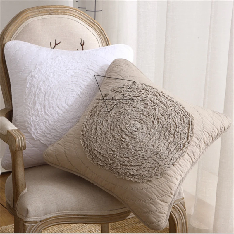 50x50cm 3D Flower Pillowcase Square Cotton Cloth Embroidered Cushion Cover Home Sofa Chair Decoration Throw Pillow Case
50x50cm 3D Flower Pillowcase Square Cotton Cloth Embroidered Cushion Cover Home Sofa Chair Decoration Throw Pillow Case