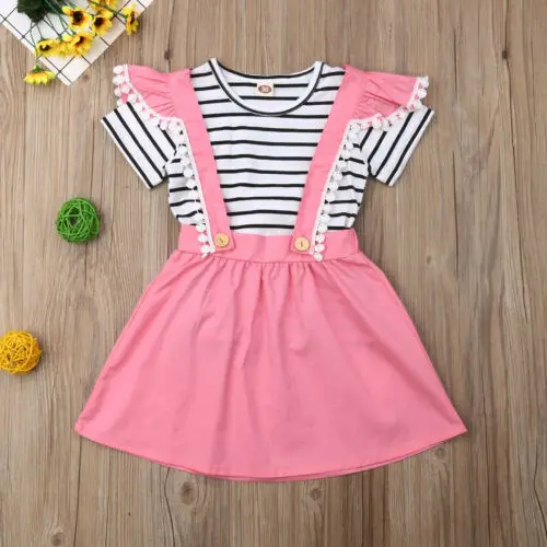 Cute Summer Toddler Kids Baby Girls 2PCS Outfits Summer Clothes T-shirt Tops+Skirts Dress
Cute Summer Toddler Kids Baby Girls 2PCS Outfits Summer Clothes T-shirt Tops+Skirts Dress