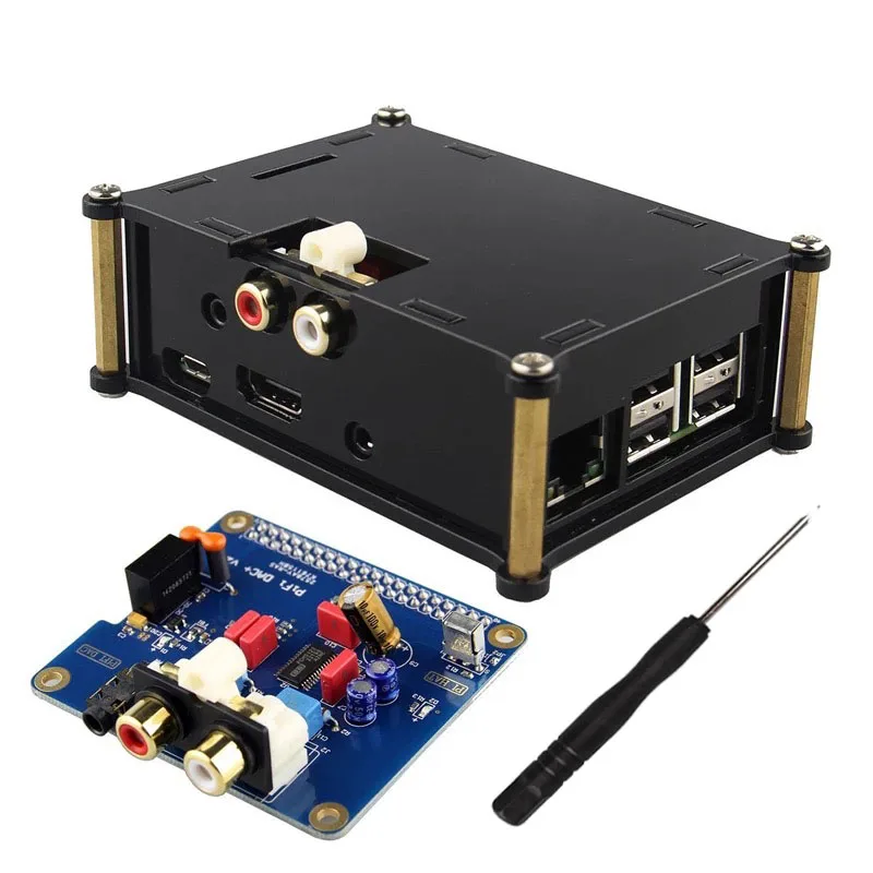 DAC+ Acrylic Case + PCM5122 I2S 32bit HIFI PiFi DIGI DAC+ IGI Digital Audio Sound Card Kit for Raspberry PI 3 Model B / 2B /B+
DAC+ Acrylic Case + PCM5122 I2S 32bit HIFI PiFi DIGI DAC+ IGI Digital Audio Sound Card Kit for Raspberry PI 3 Model B / 2B /B+