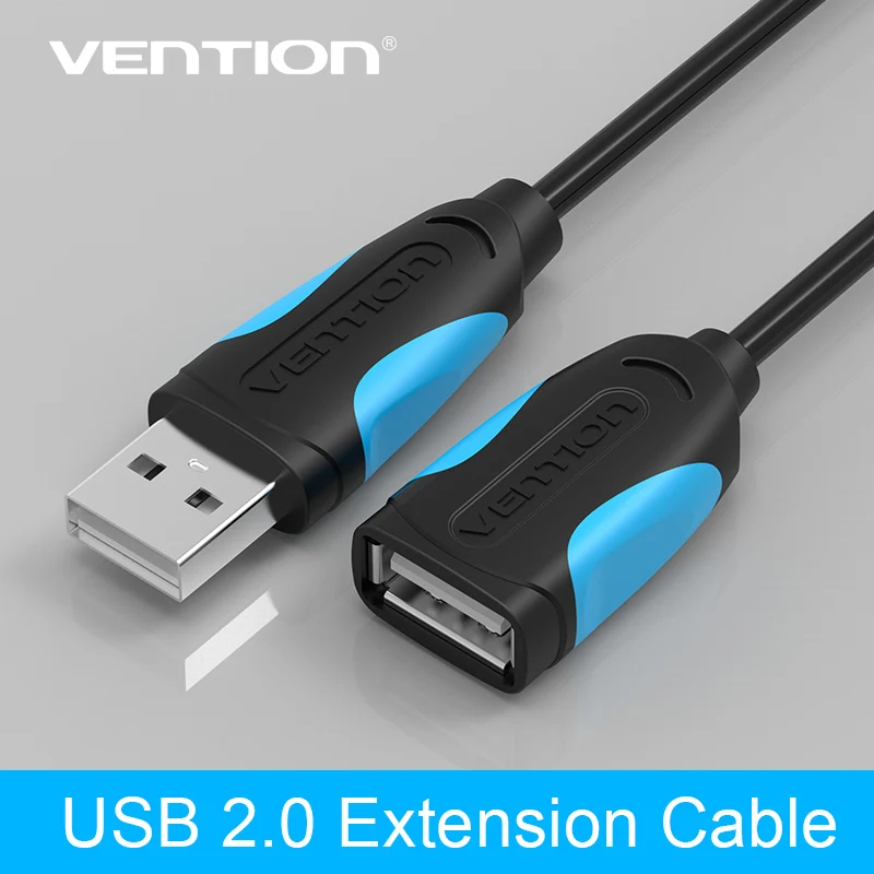 Image Vention USB 2.0 Male to Female USB Cable 1m 1.5m 2m 3m 5m Extend Extension Cable Cord Extender For PC Laptop