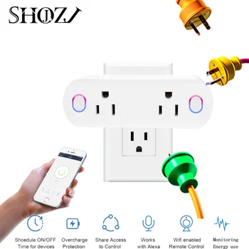 TUYA SAMRT American smart plug WIFI wireless switch control Alexa / Google HOME control voltage timer switch socket shojzj
TUYA SAMRT American smart plug WIFI wireless switch control Alexa / Google HOME control voltage timer switch socket shojzj