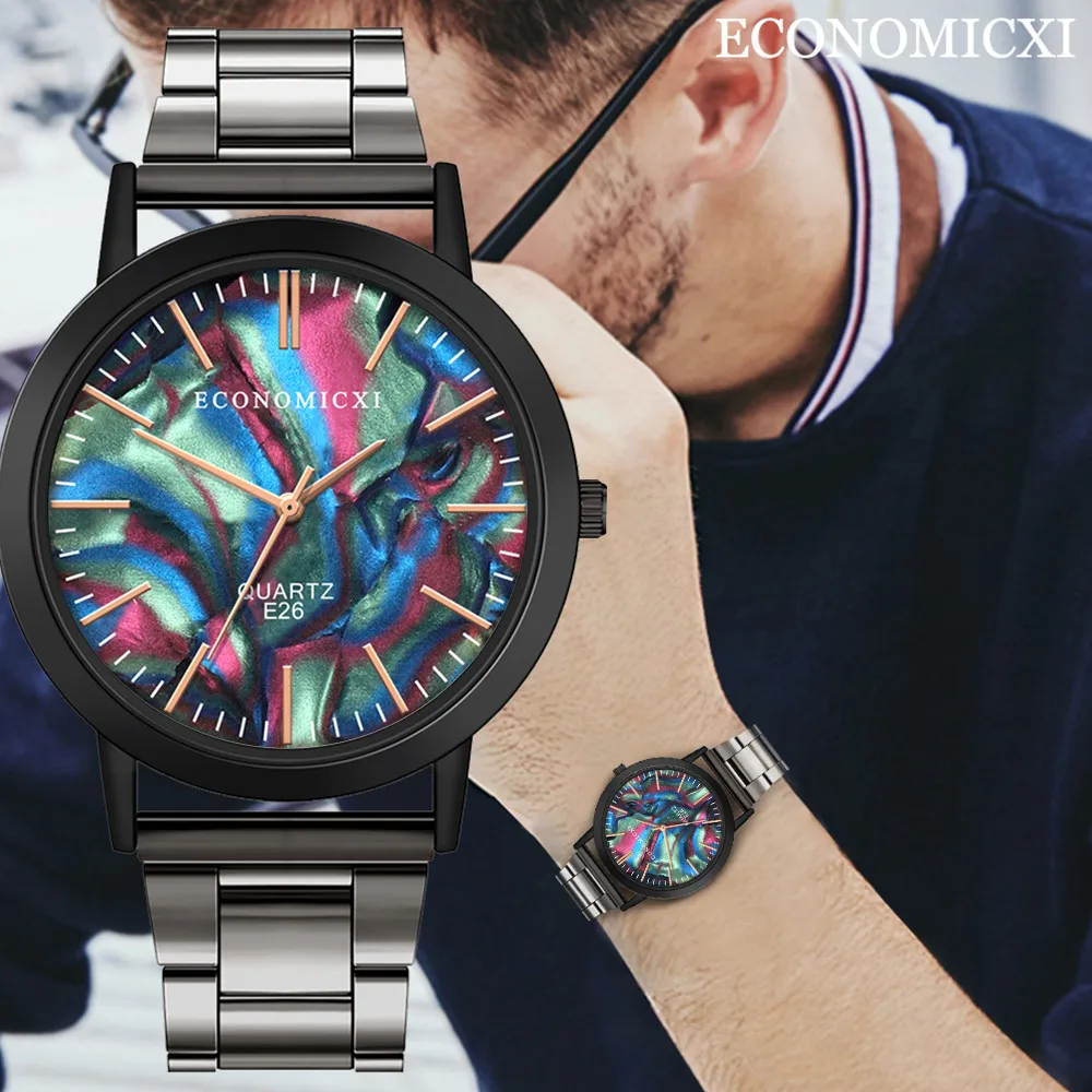 Creative Men Watch Colorful Scale Dial Quartz Wristwatch Movement Simple Clock Alloy Strap Meeting Work Relojes Para Hombre@50
Creative Men Watch Colorful Scale Dial Quartz Wristwatch Movement Simple Clock Alloy Strap Meeting Work Relojes Para Hombre@50