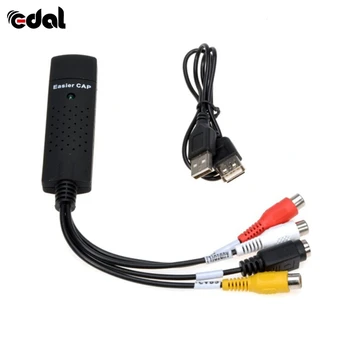 Universal USB 2.0 Easycap Audio Video DVD VHS Record Capture Card Converter PC Adapter
Universal USB 2.0 Easycap Audio Video DVD VHS Record Capture Card Converter PC Adapter