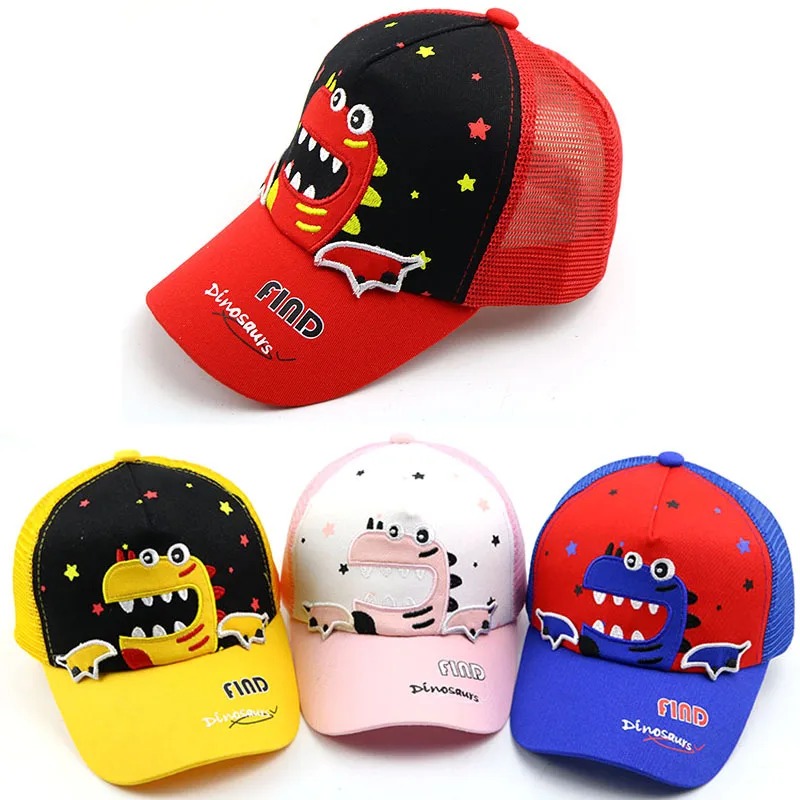 2019 Kids caps Cartoon mesh Hat Kids Hat Boys And Girls dinosaur Adjustable Caps Outdoor Sunscreen Hat H0112
2019 Kids caps Cartoon mesh Hat Kids Hat Boys And Girls dinosaur Adjustable Caps Outdoor Sunscreen Hat H0112