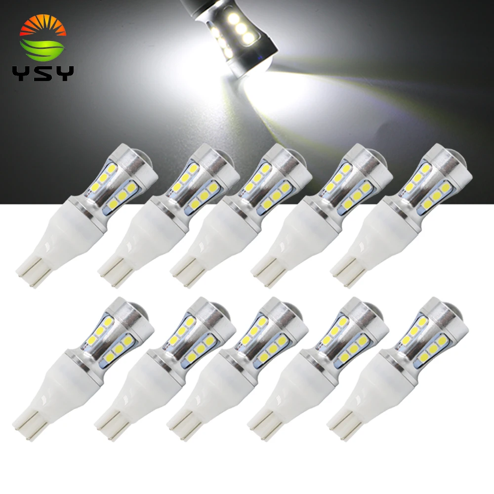 YSY 10 шт. T10 W16W Светодиодная лампа 3030 15 SMD Неполярность для универсальной автомобильной лампы задсветильник хода автомобильный Стайлинг 12 в белый
YSY 10 шт. T10 W16W Светодиодная лампа 3030 15 SMD Неполярность для универсальной автомобильной лампы задсветильник хода автомобильный Стайлинг 12 в белый