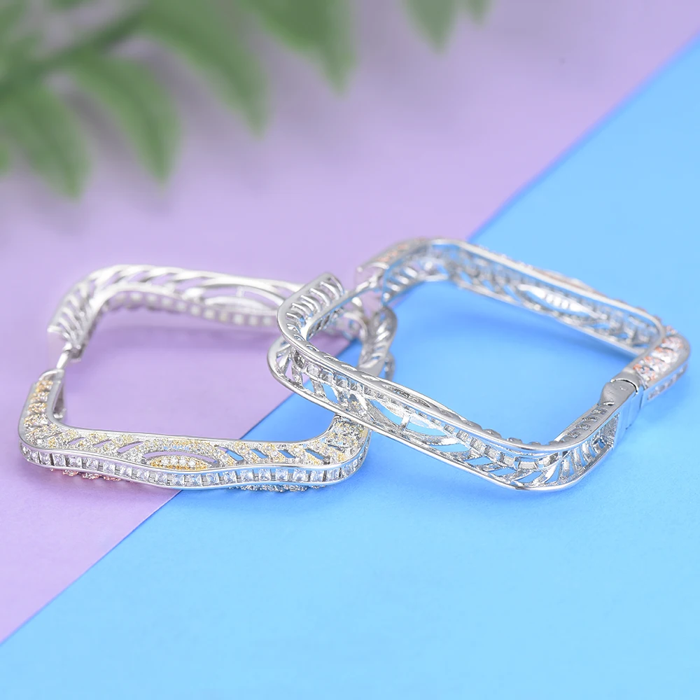 missvikki Chic Unique Design Square Hoop Earrings for Women Cool Style Accessories Dubai African Indian Bridal Wedding Jewelry
missvikki Chic Unique Design Square Hoop Earrings for Women Cool Style Accessories Dubai African Indian Bridal Wedding Jewelry