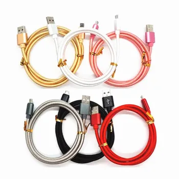 500pcs 1M 3ft 2M 3M High Speed Metal USB braid Data Cable Micro Charging Cord accessory bundles For Samsung Galaxy S7 S6 Edge
500pcs 1M 3ft 2M 3M High Speed Metal USB braid Data Cable Micro Charging Cord accessory bundles For Samsung Galaxy S7 S6 Edge