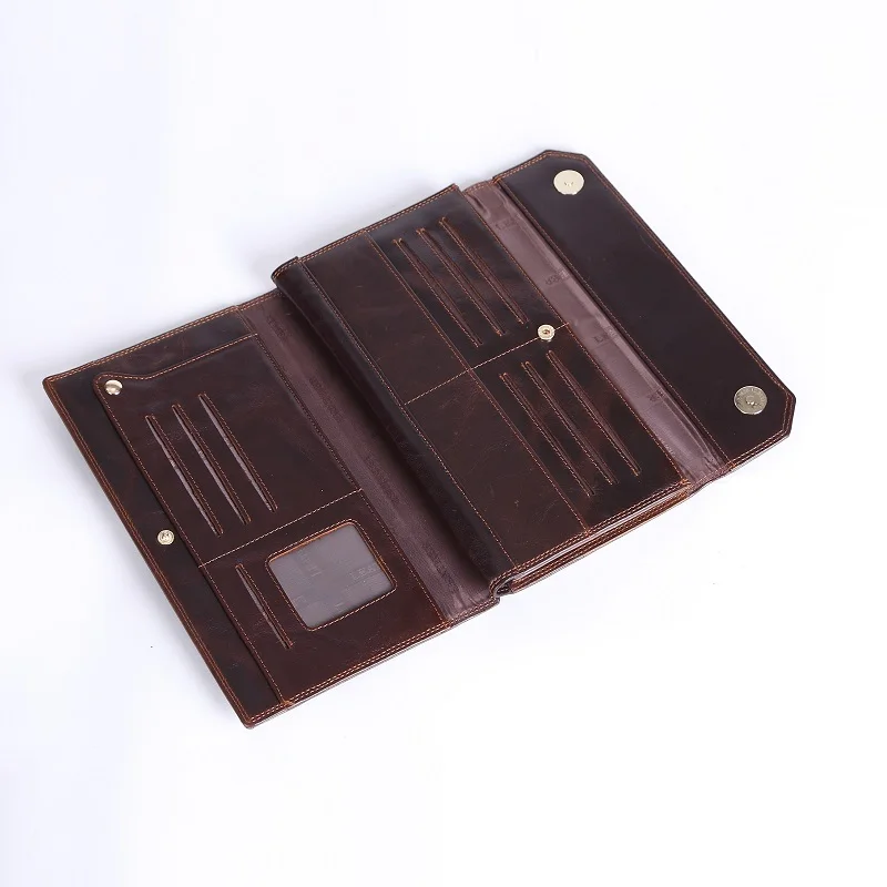 Casual Men Genuine Leather Wallet Black Cowhide Hasp Wallets Vintage Long Wristlet Business Men Wallet Purse Original Wholesale
Casual Men Genuine Leather Wallet Black Cowhide Hasp Wallets Vintage Long Wristlet Business Men Wallet Purse Original Wholesale