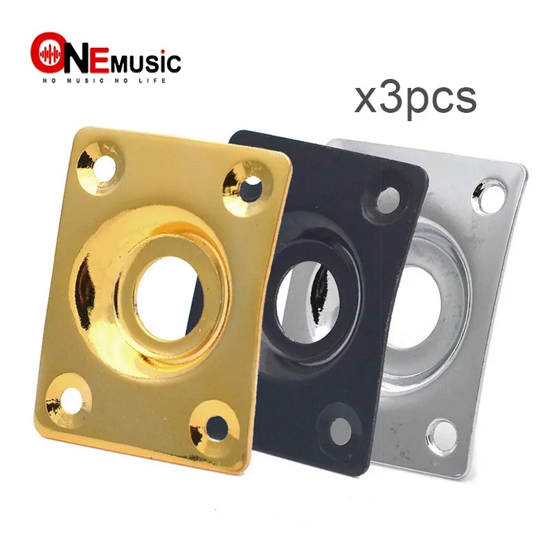 3Pcs Metal Square Guitar Jack Plates JackPlate Cover for LP Electric Guitar - Black - Chrome - Gold for choose
3Pcs Metal Square Guitar Jack Plates JackPlate Cover for LP Electric Guitar - Black - Chrome - Gold for choose