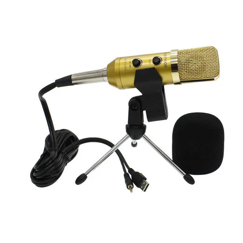 MK F100TL USB Condenser Sound Recording Microphone With Stand Studio Professional Condenser Wired Skype Computer Kareoke Mic
MK F100TL USB Condenser Sound Recording Microphone With Stand Studio Professional Condenser Wired Skype Computer Kareoke Mic