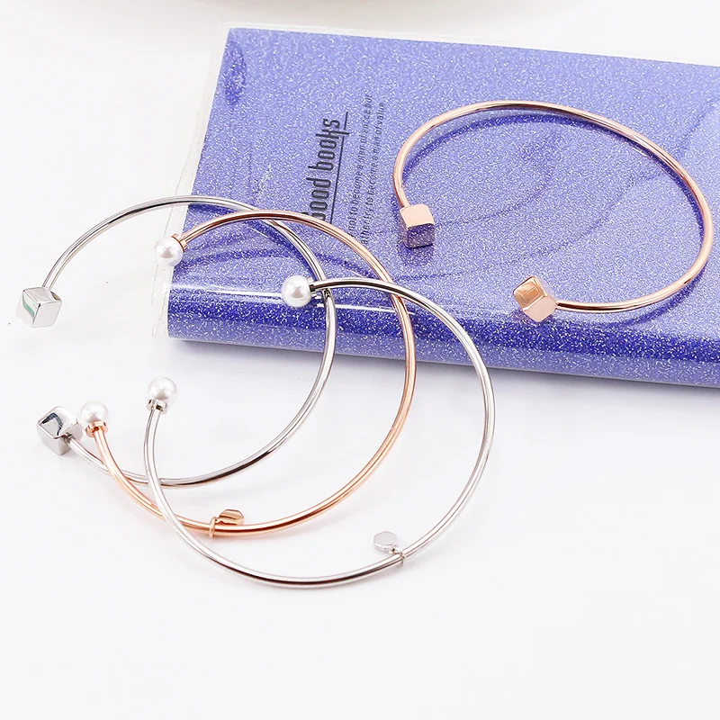 YUN RUO Fashion Brand Jewelry Gold Silver Color Elegant Adjust Pearl Bangle Lover Cuff 316L Stainless Steel for Woman Never Fade
YUN RUO Fashion Brand Jewelry Gold Silver Color Elegant Adjust Pearl Bangle Lover Cuff 316L Stainless Steel for Woman Never Fade