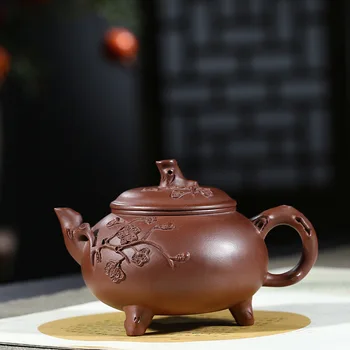 all hand end of run of mine ore tank black purple clay three-legged plum flower pot pot of kung fu tea tea set
all hand end of run of mine ore tank black purple clay three-legged plum flower pot pot of kung fu tea tea set