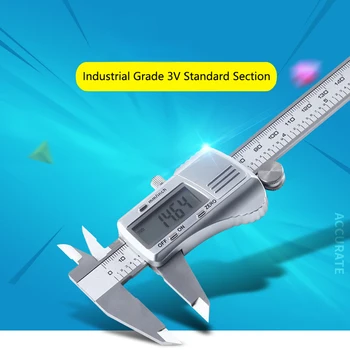 150mm Stainless Steel Digital Caliper Industrial Electronic Metal Vernier Caliper Measuring Caliber Measuring Instrument Tool
150mm Stainless Steel Digital Caliper Industrial Electronic Metal Vernier Caliper Measuring Caliber Measuring Instrument Tool