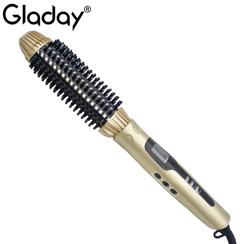 Gladay LCD Electric Hair Straightener Brush 35mm Barrel Hair Curling Iron Brush Professional Hot Comb straightener
Gladay LCD Electric Hair Straightener Brush 35mm Barrel Hair Curling Iron Brush Professional Hot Comb straightener
