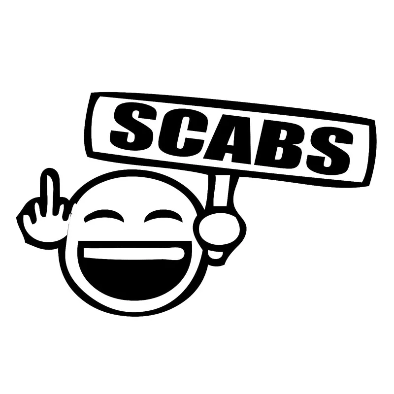 15X9.4CM SCABS Smile Face Funny Black/Silver Vinyl Decal Motorcycle Car Sticker Car-styling S8-1012
15X9.4CM SCABS Smile Face Funny Black/Silver Vinyl Decal Motorcycle Car Sticker Car-styling S8-1012