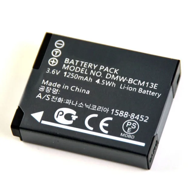 

DMW-BCM13E BCM13E BCM13 BCM13PP Camera Battery for Panasonic Lumix DMC ZS30 TZ40 TZ41 TS5 FT5 Batteries bateria celular