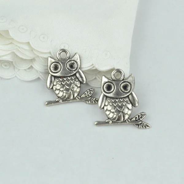 15pcs alloy Tibetan Silver Plated owl Charms Pendants for Jewelry Making DIY Handmade Craft 23*22mm 2154
15pcs alloy Tibetan Silver Plated owl Charms Pendants for Jewelry Making DIY Handmade Craft 23*22mm 2154