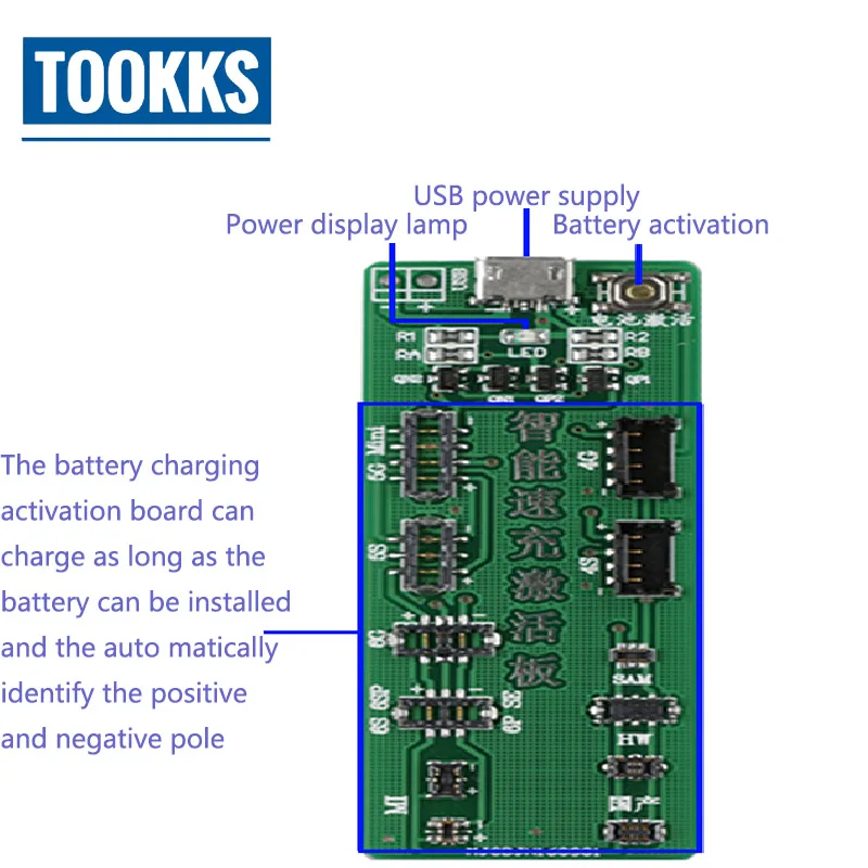Battery Activation Board Plate Charging USB Cable Jig For iPhone 4 -7P HUAWEI / OPP/ TCL /LENOVO
Battery Activation Board Plate Charging USB Cable Jig For iPhone 4 -7P HUAWEI / OPP/ TCL /LENOVO