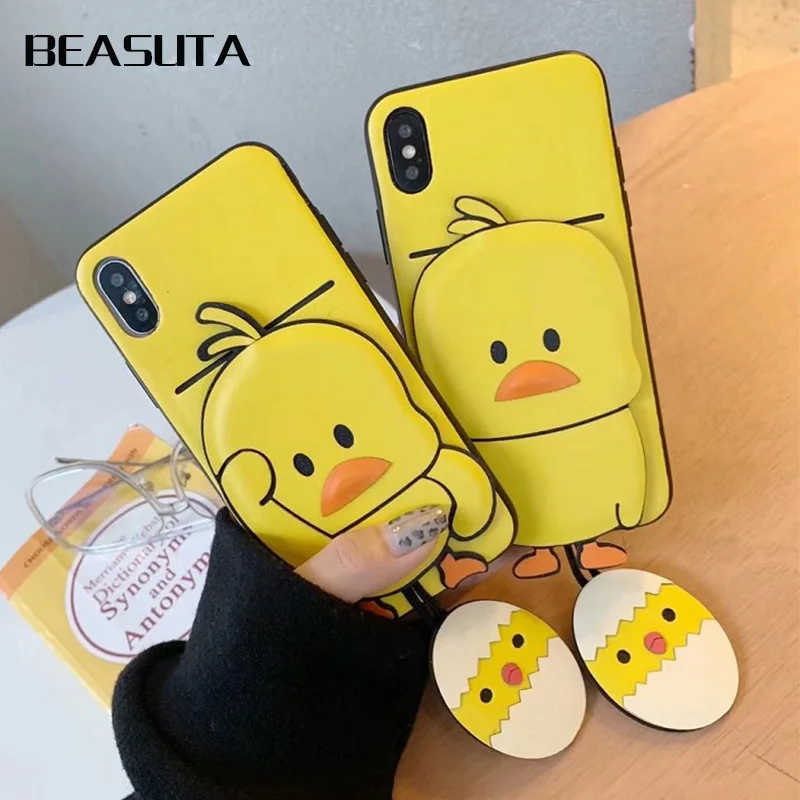 3D Cartoon little yellow duck Luxury Pu Leather soft cover case for iphone x xs max xr 6 6s7 8 plus With Card Pocket Bags case
3D Cartoon little yellow duck Luxury Pu Leather soft cover case for iphone x xs max xr 6 6s7 8 plus With Card Pocket Bags case
