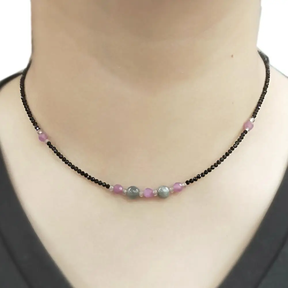 Lily Jewelry Spinels Rubys Labradorite Beads Choker Necklace Natural Stone Popular Jewelry for Women Nice Gift 39-42cm
Lily Jewelry Spinels Rubys Labradorite Beads Choker Necklace Natural Stone Popular Jewelry for Women Nice Gift 39-42cm