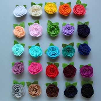 Free Shipping!2017 New 60pcs/lot 25colors Fashion handmade felt rose flower with leaf Diy for hair accessories headband
Free Shipping!2017 New 60pcs/lot 25colors Fashion handmade felt rose flower with leaf Diy for hair accessories headband