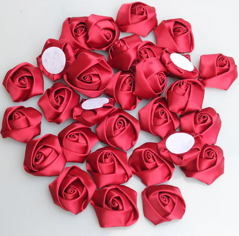 20Pieces/Bag Dark Red Rose Handmade Diameter 3.5Cm Satin Rose Ribbon Flowers DIY For Make Wedding Bouquet Flower Accessories
20Pieces/Bag Dark Red Rose Handmade Diameter 3.5Cm Satin Rose Ribbon Flowers DIY For Make Wedding Bouquet Flower Accessories
