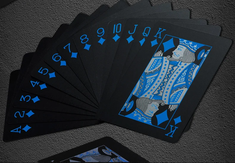 Generic Plastiques PVC Playing Plastic Black Cartes 100 Cards Jumia