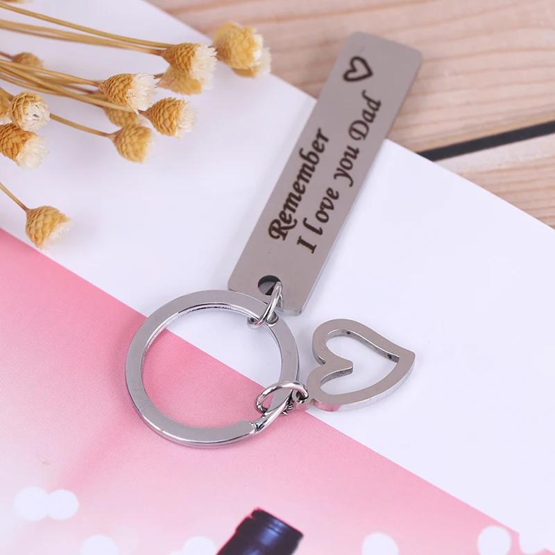 Remember I Love You Mom Dad Heart Trinket Keychain Rings Letter Pendant Key Chain For Mother's Father's Day Gift Jewelry
Remember I Love You Mom Dad Heart Trinket Keychain Rings Letter Pendant Key Chain For Mother's Father's Day Gift Jewelry