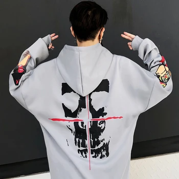 Skull Print Streetwear Soild Color Hoodie Men Hip Hop Oversize Full Hoodies Street Style Letter Printed Graffiti Harajuku Hoodie
Skull Print Streetwear Soild Color Hoodie Men Hip Hop Oversize Full Hoodies Street Style Letter Printed Graffiti Harajuku Hoodie