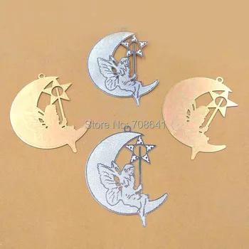 24x32mm Vintage Filigree Angel on Moon European Charms Brass Links Wrap Connectors DIY Pendants Jewelry Findings Mixed Colors
24x32mm Vintage Filigree Angel on Moon European Charms Brass Links Wrap Connectors DIY Pendants Jewelry Findings Mixed Colors