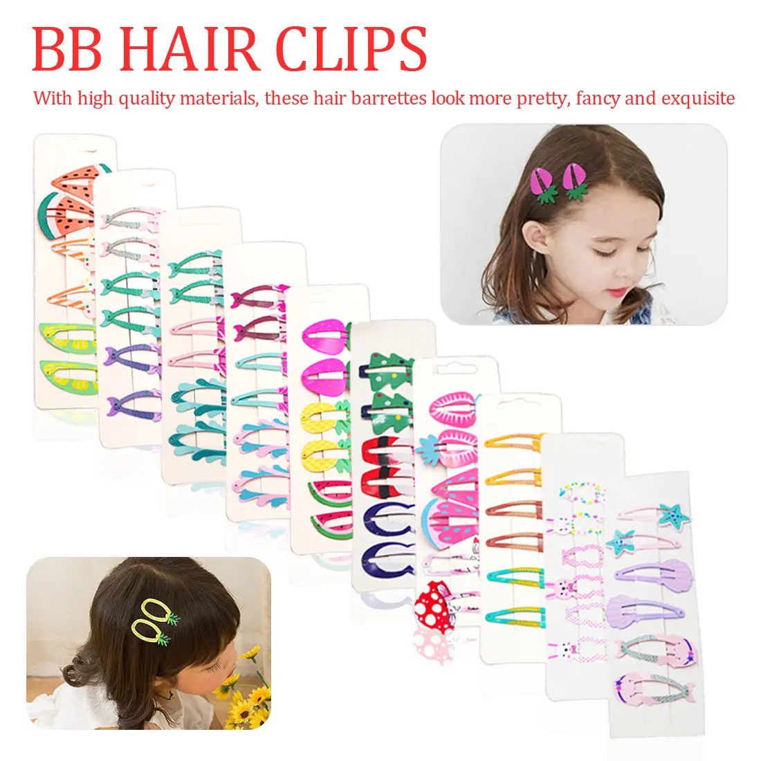6PCS Cute Printed Cute Fruit BB Clips Hairpins Girls Hair Accessories Children Headwear Baby Hair Clips
6PCS Cute Printed Cute Fruit BB Clips Hairpins Girls Hair Accessories Children Headwear Baby Hair Clips