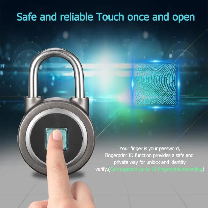 Anytek P2 Smart Keyless Fingerprint Lock Bluetooth Phone APP Unlock Waterproof Anti-Theft Padlock Door Lock for Android iOS
Anytek P2 Smart Keyless Fingerprint Lock Bluetooth Phone APP Unlock Waterproof Anti-Theft Padlock Door Lock for Android iOS