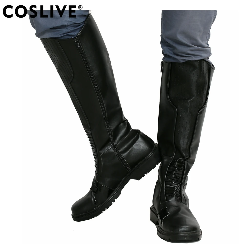 Coslive The Flash Season 2 Zoom Black PU Shoes Cosplay Prop Brand Sale Hot Seller Halloween Costume For Adult Men | Тематическая