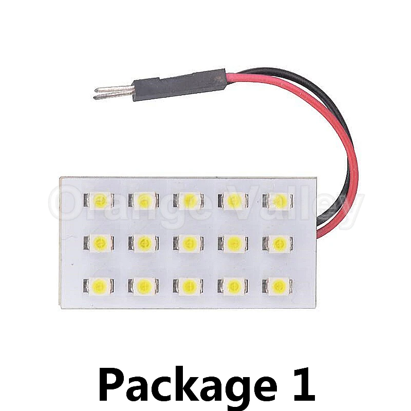 10pcs Wholesale White 15 LED 1210 SMD Car Auto Interior Reading Door Lights Panel Lamp Bulb T10 BA9S Dome Festoon 3 Adapters
10pcs Wholesale White 15 LED 1210 SMD Car Auto Interior Reading Door Lights Panel Lamp Bulb T10 BA9S Dome Festoon 3 Adapters