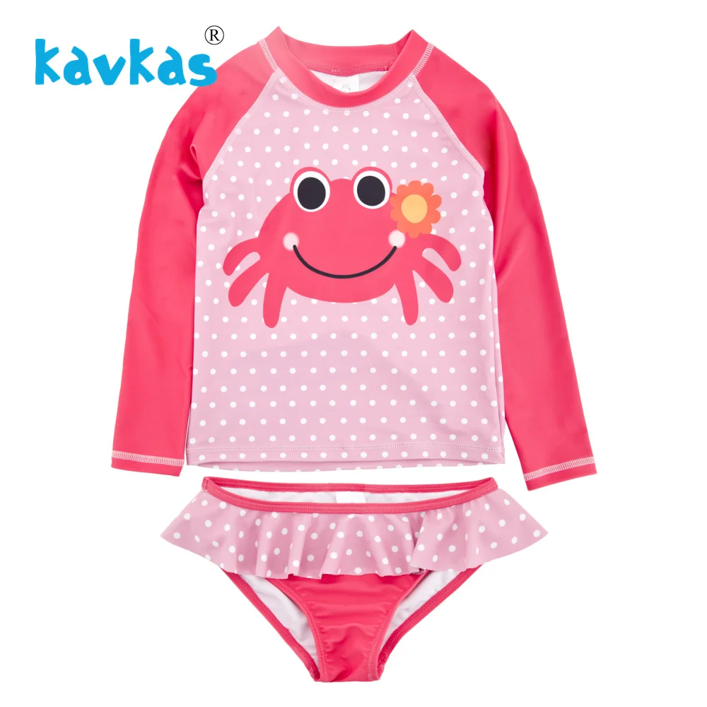 Kavkas Kids Girls Two Pieces Swimming Set Summer Baby Girls Swimwear Crab Printed Swimsuit Infantil Falbala Rash Guards Set
Kavkas Kids Girls Two Pieces Swimming Set Summer Baby Girls Swimwear Crab Printed Swimsuit Infantil Falbala Rash Guards Set