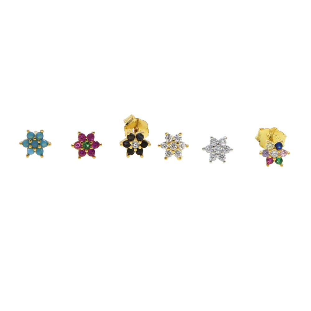 925 sterling silver rainbow colorful cz flower stud earring girls mini multi piercing earbone studs gold filled adorable earring
925 sterling silver rainbow colorful cz flower stud earring girls mini multi piercing earbone studs gold filled adorable earring