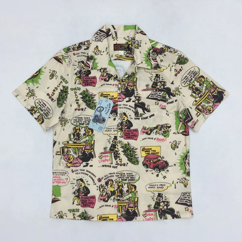 Bob Dong Vintage 50s Men's Hawaiian Shirts Funny Print Aloha Hawaii Shirt Summer Men Casual Shirts For Beach Party Cruise Luau
Bob Dong Vintage 50s Men's Hawaiian Shirts Funny Print Aloha Hawaii Shirt Summer Men Casual Shirts For Beach Party Cruise Luau