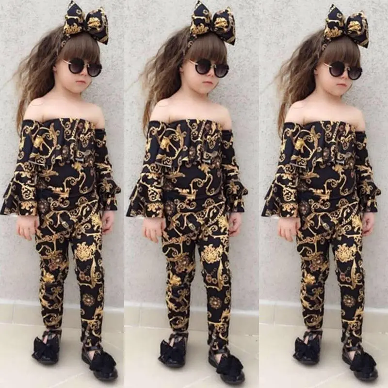 3Pcs Boutique Mermaid Toddler Girl Clothes Off Shoulder Long Sleeve Tops Pants Headbnad Outfits Set Casual Clothes 2-6Y Fashion
3Pcs Boutique Mermaid Toddler Girl Clothes Off Shoulder Long Sleeve Tops Pants Headbnad Outfits Set Casual Clothes 2-6Y Fashion