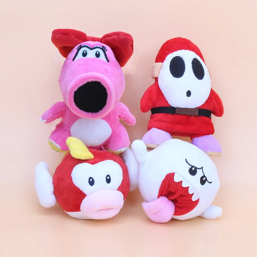 9cm-15cm Super Mario Bros Boo Ghost shy guy Birdo flying fish Plush toys stuffed toys Doll children toys
9cm-15cm Super Mario Bros Boo Ghost shy guy Birdo flying fish Plush toys stuffed toys Doll children toys
