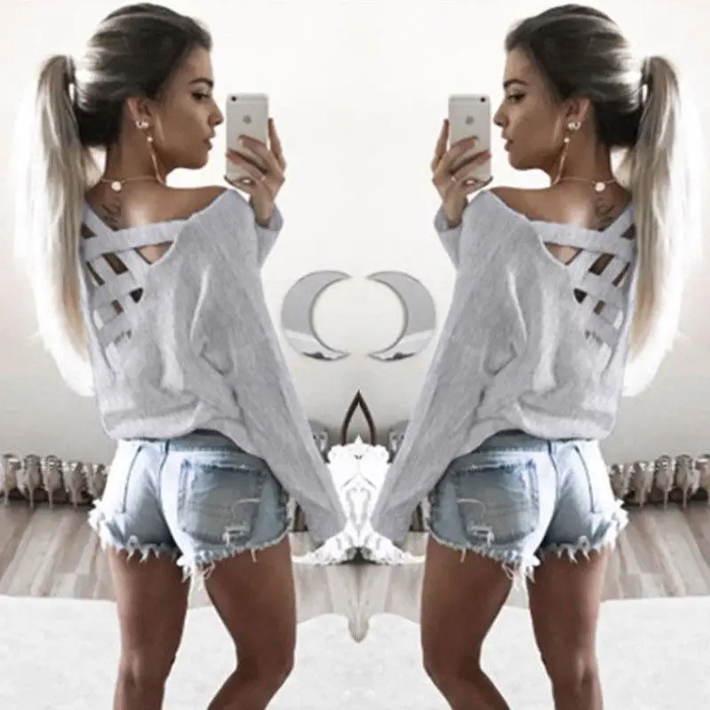 Women Ladies Clothing neck Tops Loose Long Sleeve T-Shirt Cotton Casual Clothes Fashion Women
Women Ladies Clothing neck Tops Loose Long Sleeve T-Shirt Cotton Casual Clothes Fashion Women